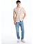 Yeni Sezon Slim Fit Kısa Kollu Çizgili Erkek Gömlek 2