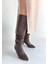 Nrtmsa Zelya Kahverengi Cilt Topuklu Çizme (Numara: 38) 2