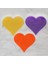La Mia 3'lü 6x4,5 cm Karışık Kalp Keçe 1