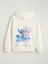 Yeni Sezon Stitch ve Angel Baskılı Kız Çocuk Kalın Sweatshirt 5
