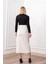 Velora Signature Wool Slit Skirt 3