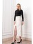 Velora Signature Wool Slit Skirt 4