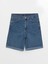Yeni Sezon Bermuda Fit Kadın Jean Şort 5
