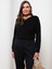 Yeni Sezon Bisiklet Yaka Düz Uzun Kollu Kadın Triko Kazak 1