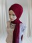 Bordo Sevda Model Hazır Türban Hazır Şal Abiye Şal 5