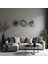 Metal Geometrik Duvar Dekoru Seti – Modern Minimalist 3 Parça Ev Ofis Aksesuarı Duvar Süsü 6