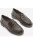 Kadın Loafer Makosen Desenli Günlük Ayakkabı Vebul Kahve 5
