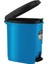 Pedallı Renkli Plastik Çöp Kutusu 32X31X21 cm 9 Lt. 1