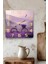 3D Görünümlü Temperli Cam Kare Saat – Lavanta Bisiklet Temalı Uv Baskı 33X33 cm - KCS114 3