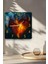 3D Görünümlü Temperli Cam Kare Saat – Işıklı Kalp Desenli Uv Baskı 33X33 cm - KCS139 4