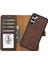 Samsung Galaxy S23 Plus Uyumlu Deri Cüzdanlı Kılıf G2 Kahve 1
