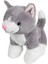 Kedi Peluş Gri 36 cm 2