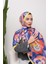 Floral Akrilik Desenli Dijital Soft Şal 3