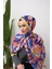 Floral Akrilik Desenli Dijital Soft Şal 6