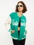 Yeni Sezon Baskılı Uzun Kollu Kadın Kolej Ceket 5