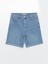 Yeni Sezon Bermuda Fit Kadın Jean Şort 5