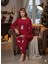 Yılbaşı Temalı Kadın Polar Pijama Takımı - Uyku Bantlı - Kışlık Pijama Takımı 1