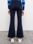 Yeni Sezon Yüksek Bel Mars Flare Kadın Jean Pantolon 5