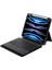 iPad Pro 11 2025 M5 Mkst Border Keyboard Bluetooh Bağlantılı Standlı Klavyeli Tablet Kılıfı - Siyah 1