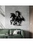 Koşan Atlar Metal Duvar Dekoru – Gücün ve Özgürlüğün Sembolü 4