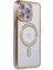 Iphone 15 Pro Kılıf Joke Simli Magneticsafe Kılıf - Gold 1