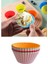 12 Bölmeli Metal Yapışmaz Muffin Kek Kalıbı + 6 Adet Yıkanabilir Tırtıklı Muffin Kalıbı - 2li Set M3 5