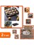 12 Bölmeli Metal Yapışmaz Muffin Kek Kalıbı + Metal Mini 4 Parça Kurabiye Kalıbı - 2li Set S5N6U5 1