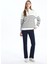 Yeni Sezon Dik Yaka Çizgili Kadın Sweatshirt Tunik 2