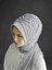 Açık Gri Payetli Hazır Türban Hazır Şal Hazır Duvak 1
