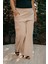 Kadın Büyük Beden Kargo Cepli Bol Bej Pantolon 3