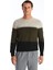 Yeni Sezon Bisiklet Yaka Uzun Kollu Renk Bloklu Erkek Triko Kazak 3