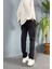 Slim Fit Siyah Taşlanmış Jean 2