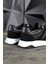 Siyah Erkek Spor Sneaker Ayakkabı Ortopedik Tabanlı D011 6