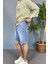 Yırtık Detaylı Kot Şort 2