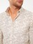 Yeni Sezon Slim Fit Uzun Kollu Desenli Erkek Gömlek 4