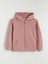 Yeni Sezon Uzun Kollu Kız Çocuk Fermuarlı Sweatshirt 1