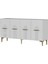 KA1519B- Ida Lazer Çizgili Konsol , Tv Sehpası , Çok Amaçlı Dolap 150CM Beyaz 8