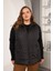 Kadın Cepli Siyah Büyük Beden Kapitone Yelek 1