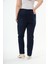 Kadın Yandan Lastik Detaylı Koyu Lacivert Büyük Beden Kot Pantolon 5