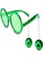 Disko Toplu Küpeli Parti Gözlüğü Yeşil Renk 1