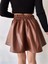 Lvsqvr Beli Lastikli Deri Etek Kahve S24599 (Beden: M) 4