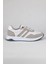 Erkek Spor Sneaker Beyaz ve Taş Rengi Ayakkabı Ortopedik Tabanlı D011 3