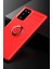 Samsung Galaxy Note 20 Kılıf Range Yüzüklü Silikon - Kırmızı 2