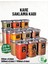 18 Adet 36 Parça 0,55-1,2-1,7 Litre Kare Erzak Bakliyat Saklama Kabı Seti 20 Etiket Hediyeli 1