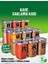 18 Adet 36 Parça 0,55-1,2-1,7 Litre Kare Erzak Bakliyat Saklama Kabı Seti 20 Etiket Hediyeli 2