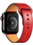 Apple Watch 42MM KR415 Luaz Deri Kordon - Kırmızı 1