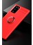 Ieg Samsung Galaxy Note 20 Kılıf Range Yüzüklü Silikon - Kırmızı 2