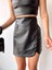 Lvsqvr Cep Detaylı Oval Kapaklı Deri Etek Siyah H240048 (Beden: L) 1