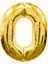 Ieg® 0 Rakamlı Folyo Balon Gold Renk 40 Inç (4887) 1