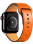 Apple Watch 38MM KR415 Luaz Deri Kordon - Turuncu 1